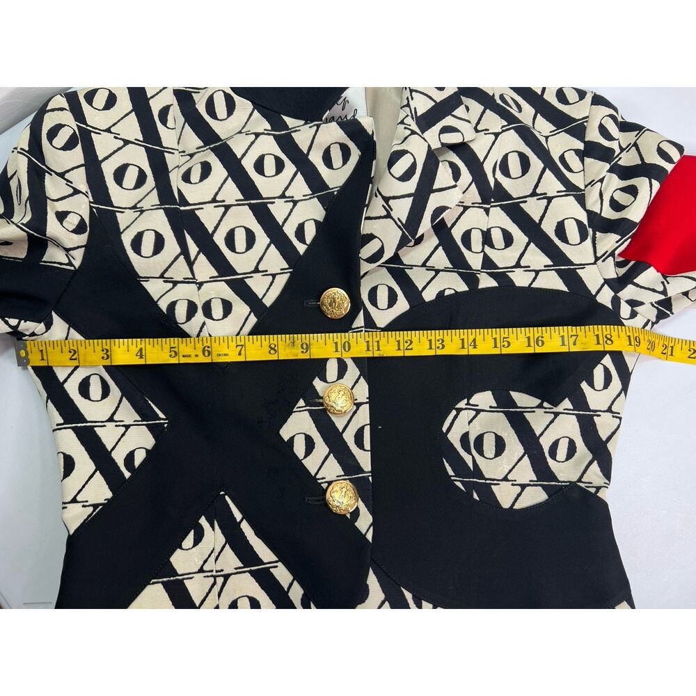 Vintage Abstract Moschino Cheap and Chic XO Love Jacket Women’s Size 10 READ - Picture 4 of 16